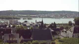 Views of Bingen from the Rudesheim Rüdesheim cable car seilbahn in Germany [upl. by Rossuck]