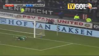 PSV 02 Feyenoord Rotterdam Giovanni van Bronckhorst 30m goal  34 [upl. by Seaman]