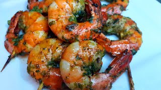 Brochettes de Gambas super miammiam 😋😋😋  5 min sur le grill suffisent à réaliser ce délice 👌👌👌 [upl. by Mureil]