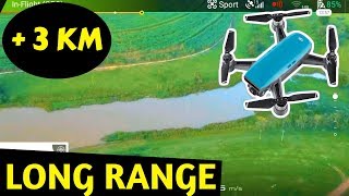 🔴 DISTÂNCIA MÁXIMA DRONE DJI SPARK COM DEFLETOR  MAIS DE 3 KM [upl. by Barbaraanne]