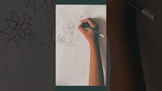 FLOWER🌻 POT PENCIL SHADING flowerpotpainting pencildrawing shadingtutorial flowerdrawing [upl. by Shriner]