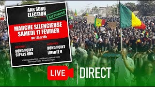 DIRECT  Manifestation populaire à Dakar [upl. by Aisercal239]