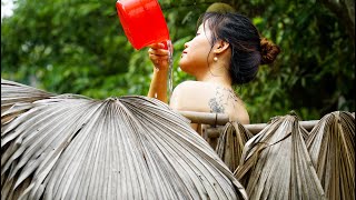 Harvesting FISH amp SNAILS With Monkey Go Market to Sell Caring for pets amp Cooking  Country Life [upl. by Ashia823]