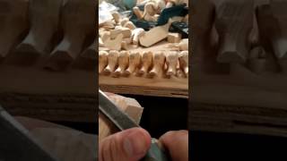 Carving out wooden duck bodys [upl. by Munafo945]