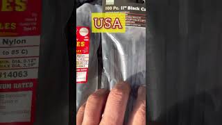 Zip Ties Cable Tie Blind comparison USA vs CHINA farm store vs harbor freight [upl. by Dunson]