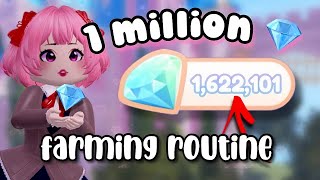 My Diamond Farming Routine  how i got a MILLION diamonds fast in Royale high [upl. by Eissirk]