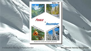 KlenderPeace in December 4k Christmas Holiday background soft relaxing music Yellowstone Yosemite [upl. by Corneille]