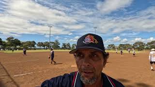 Wednesday Senior Softball games at the Patsy Mink Central Oahu Regional Park [upl. by Ennaeerb159]