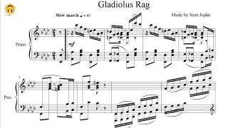 Gladiolus Rag by Scott Joplin Piano SoloSheets [upl. by Aanas789]