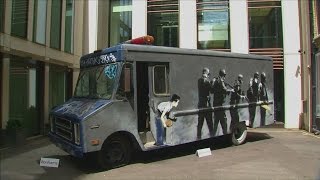 Banksy SWAT van to go under the hammer [upl. by Anelrad197]