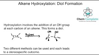 Alkene Hydroxylation Diol Formation [upl. by Dorweiler]