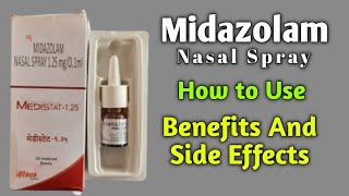 Medistat 125 Nasal Spray  Midazolam Nasal Spray 125 mg  Midazolam Nasal Spray Use And Benefits [upl. by Giarc]