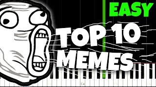 Top 10 Meme Songs And How To Play Them [upl. by Eiuqnimod]