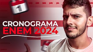 CRONOGRAMA de ESTUDO para o ENEM 2024 O QUE ESTUDAR [upl. by Emile554]