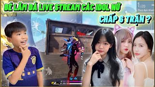 Bé Lâm Thử Đá Live Stream Idol Nữ TikTok Chấp 6 Trận Liệu Có Cân Được [upl. by Niamert]