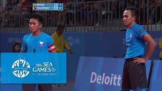 Sepaktakraw Mens Doubles BRU vs PHI Day 9  28th SEA Games Singapore 2015 [upl. by Olethea252]