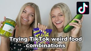 Trying Viral TikTok Weird Food Combinations [upl. by Aissenav]