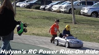 RC Cars Hulyan went OffRoad with His Power RideOn MercedesBenz Maclaren [upl. by Llekram]