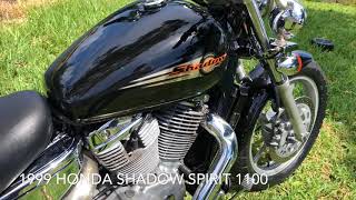 1999 HONDA SHADOW SPIRIT VT1100C [upl. by Woodsum]