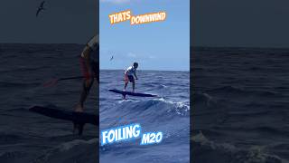 Downwind foiling to the maximum 2023 Kaiwi channel with the M2O supfoil m2o [upl. by Anahcar]