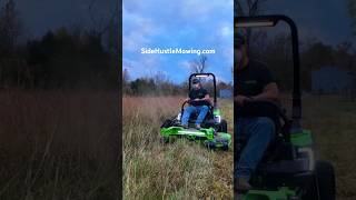 Greenworks Commercial Optimus Z 60quot Cutting 4 Acres of 5Foot Tall Grass Next Challenge Prep [upl. by Lerad]