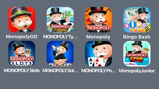 Monopoly Go MarvelMonopoly TycoonMonopoly Bingo BashMonopoly SlotsMonopoly SolitaireMonopoly JR [upl. by Astra]