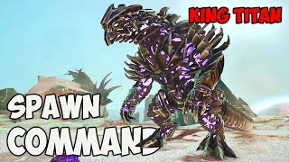 King Titan ARK Spawn COMMAND  How To Summon ALPHA KING TITAN Ark CODE 2023 [upl. by Caldeira728]