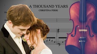 A Thousand Years  Christina Perri  Partitura Violino e Piano [upl. by Nauqas]