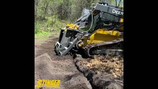 Land Plane in Action  Stinger Attachments skidsteer landplane [upl. by Doomham248]