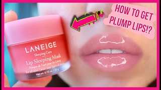 How To Get Plump Lips  Laneige Lip Sleeping Mask [upl. by Niuqauj]