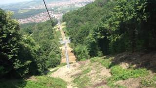 Pohorska vzpenjača  Mariborsko Pohorje  Gondola cableway [upl. by Bowyer]