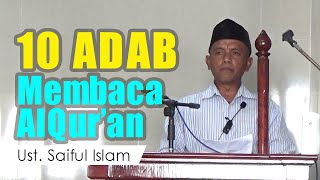 JUMATAN KE22 MASJID FATSAMMA DAMPIT  10 ADAB MEMBACA ALQURAN [upl. by Zehcnas146]