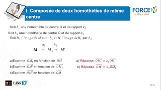 Composée de deux homothéties de même centre [upl. by Ylevol]