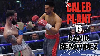 Caleb Plant vs David Benavidez 2 FULL FIGHT April 26 2025 Simulation [upl. by Lucila]