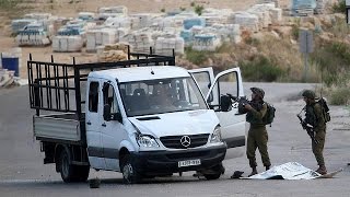 Israeli troops shoot dead driver of rammed car [upl. by Seibold925]