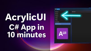 AcrylicUI WinForms Panels in NET Core [upl. by Eybbob]