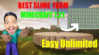 The BEST Slime Farm in Minecraft 121 Bangla Gamplay JavaBedrock One farm [upl. by Nalyd]