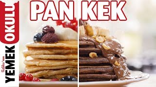 Pankek Pancake Tarifi 🥞 Çikolatalı ve Sadece Pankek Yapımı Tarifleri [upl. by Etyak]