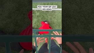 POV YOUR QB GOT HIT 🤦🏽‍♂️💥 football funny shorts [upl. by Anuqahs]