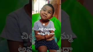 Nursery rhymes chitti chilakamma Amma kottindha nurseryrhymes funny for you [upl. by Haleeuqa861]