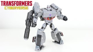 Transformers Cyberverse Deluxe Class Megatron Review [upl. by Lap735]