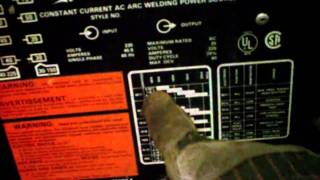 Welding amps with E6011 rods on thin metal [upl. by Hortensa912]