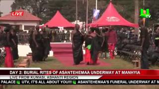 DAY 2 Burial Rites Of Asantehemaa Underway At Manhyia [upl. by Danell]