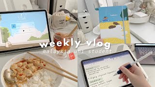 weekly vlog as a malaysia uni student ft mossery 🍄 [upl. by Nnairet]