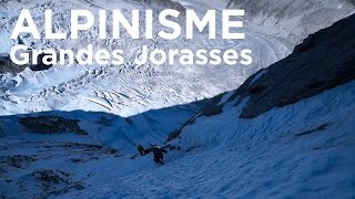 Grandes Jorasses Face Nord Voie Combinaison Polonaise Michto Pointe Hélène Chamonix alpinisme [upl. by Boothe312]