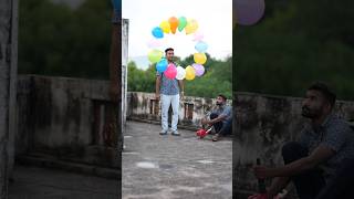 Balloons Round Circle in Air shorts devkeexperiment [upl. by Ezzo38]