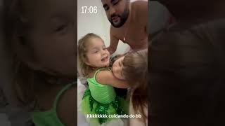 🌺🥰MOMENTO FOFISSIMO DA FLOFLO PEGANDO A TÓTA NO COLO mariaflor virginia [upl. by Eihtur]