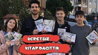 ÖĞRENCİLERİMLE SOKAKTA ÜCRETSİZ KİTAP DAĞITTIK [upl. by Leahcimnhoj]