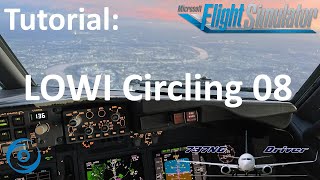 Approaching Innsbruck  Circling 08 Tutorial  Real 737 Pilot [upl. by Hilel]