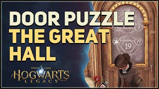 The Great Hall Door Symbol Puzzle Hogwarts Legacy [upl. by Annaoj]